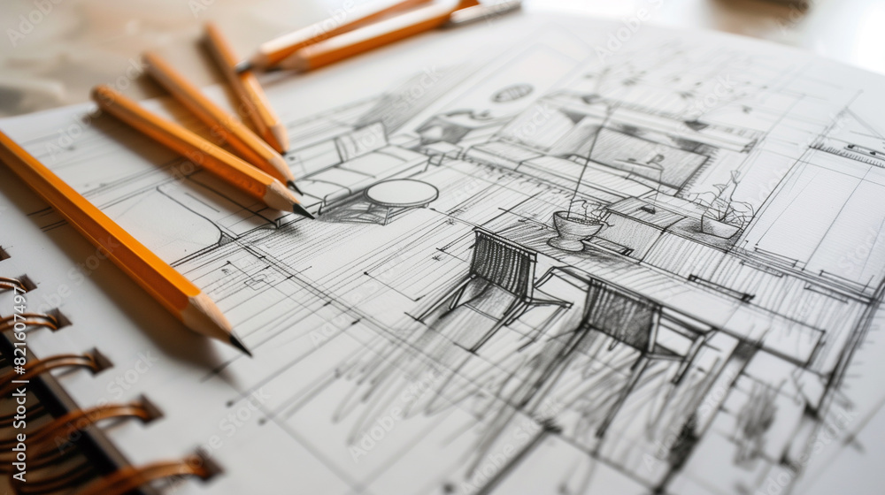 Interior Design Concept, Generative AI Interior Design Concept, Generative AI