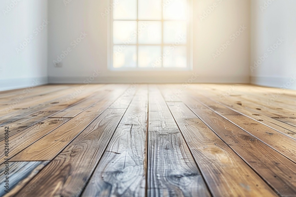 Interior background with wooden floor created with generative ai Interior background with wooden floor created with generative ai