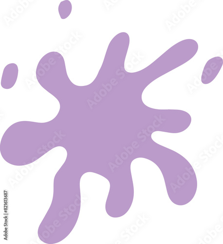 Purple blot paint splash illustration