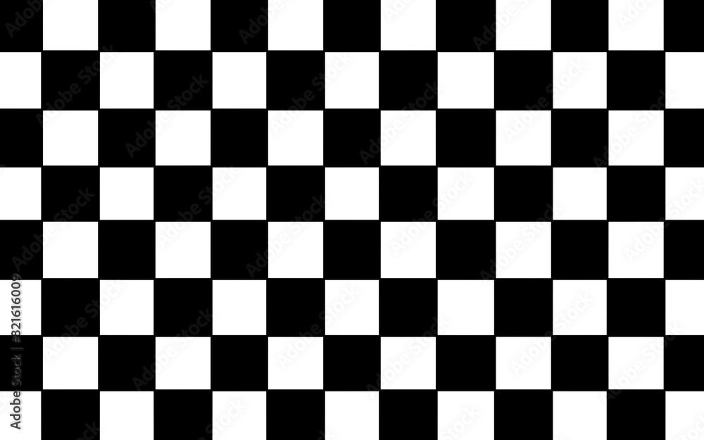 Fototapeta premium Black and white Checkerboard background