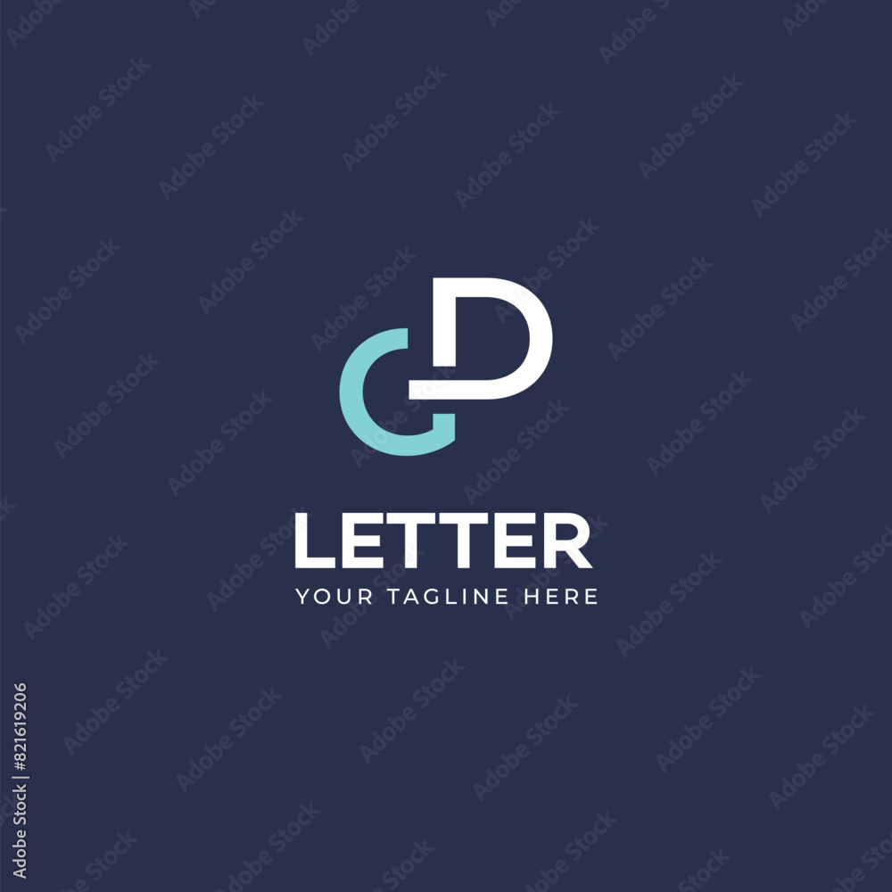 GD, DG letter logo design template elements. Modern abstract digital alphabet letter logo. GD, DG letter logo design template elements. Modern abstract digital alphabet letter logo.