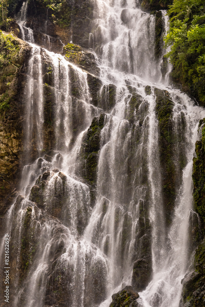 Yanyuan waterfall, in Meishan City of southwest China’s Sichuan Province Yanyuan waterfall, in Meishan City of southwest China’s Sichuan Province