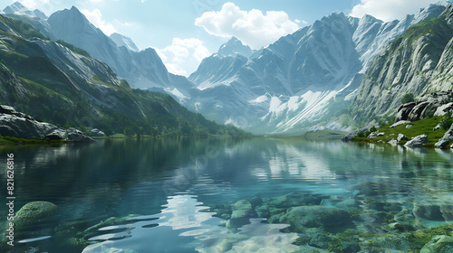 lake in the mountains © DracolaX