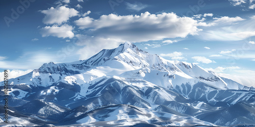 a snow covered mountain peak © AhmadSoleh