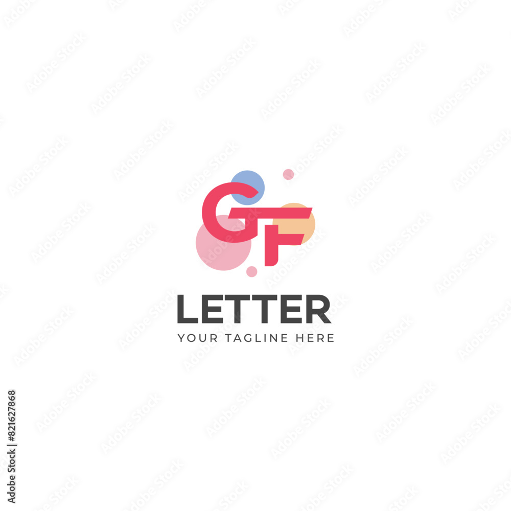GF, FG letter logo design template elements. Modern abstract digital alphabet letter logo. GF, FG letter logo design template elements. Modern abstract digital alphabet letter logo.