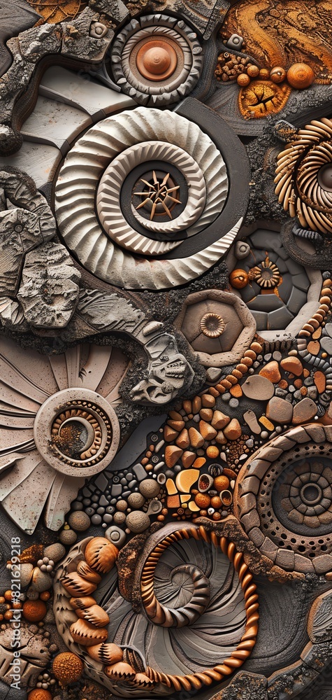 Craft a digital rendering of a mesmerizing pattern formed by different organic soil amendments, intricately arranged in an abstract yet visually stunning composition,, Craft a digital rendering of a mesmerizing pattern formed by different organic soil amendments, intricately arranged in an abstract yet visually stunning composition,,