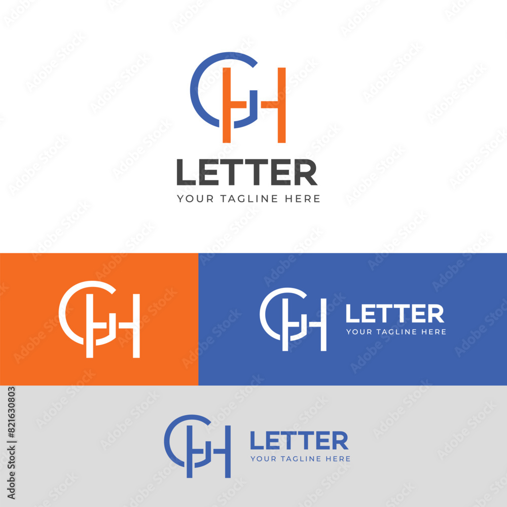 GH, HG letter logo design template elements. Modern abstract digital alphabet letter logo. GH, HG letter logo design template elements. Modern abstract digital alphabet letter logo.