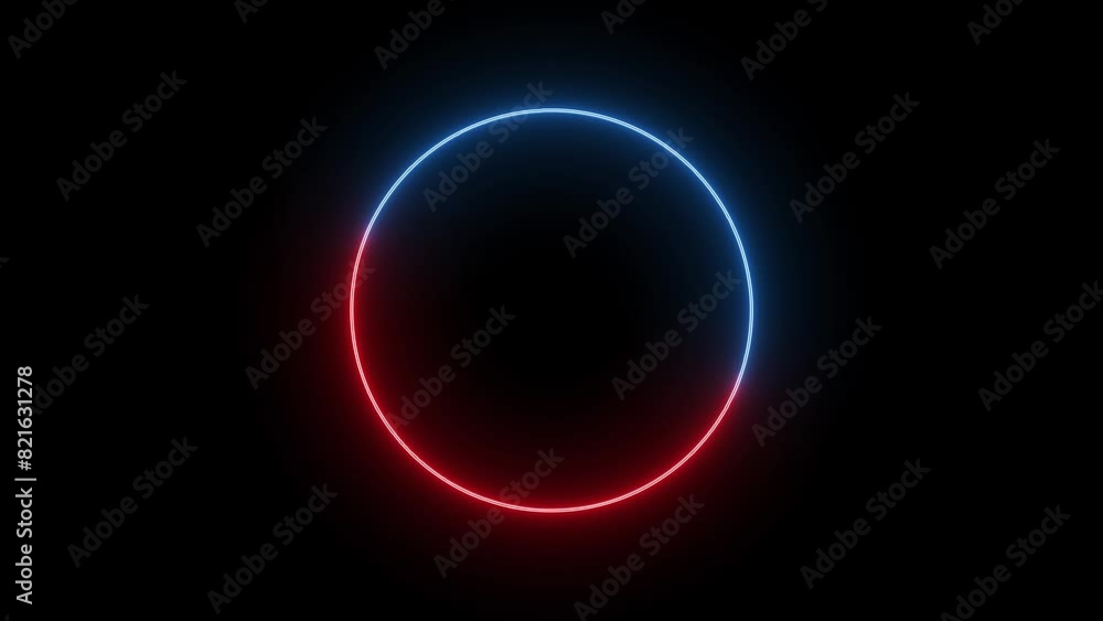 rotation circle smooth neon glowing loop animation rotation circle smooth neon glowing loop animation