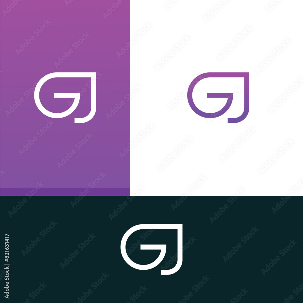 GJ, JG letter logo design template elements. Modern abstract digital alphabet letter logo. GJ, JG letter logo design template elements. Modern abstract digital alphabet letter logo.