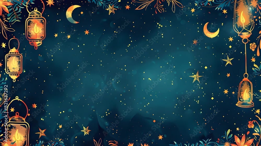 Magical Midnight with Starry Sky and Festive Lanterns on New Year s Eve Magical Midnight with Starry Sky and Festive Lanterns on New Year s Eve