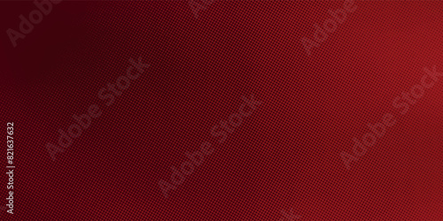 gradient red template with circles background. abstract dotted halftone on red fluid color background