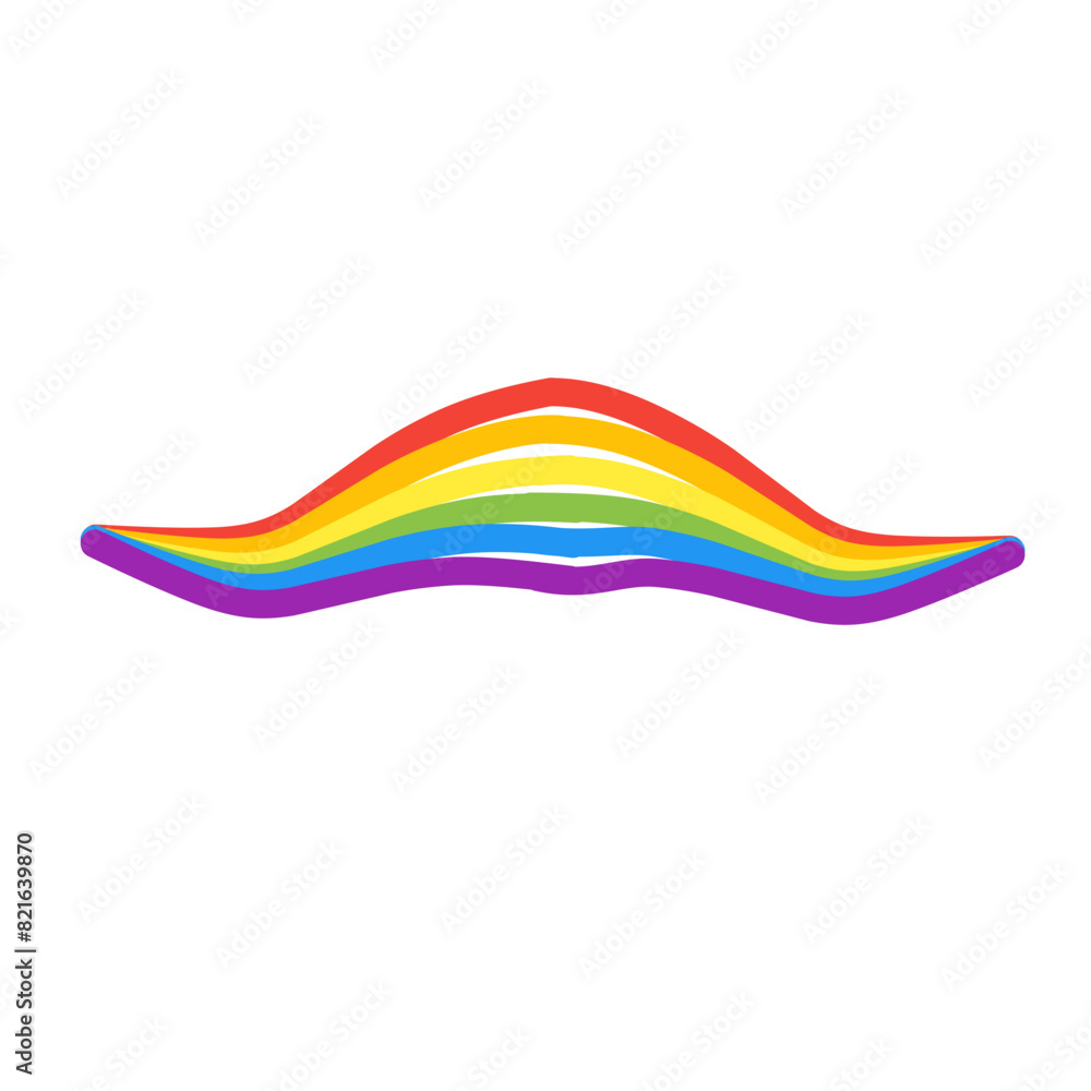 rainbow logo line icon rainbow logo line icon