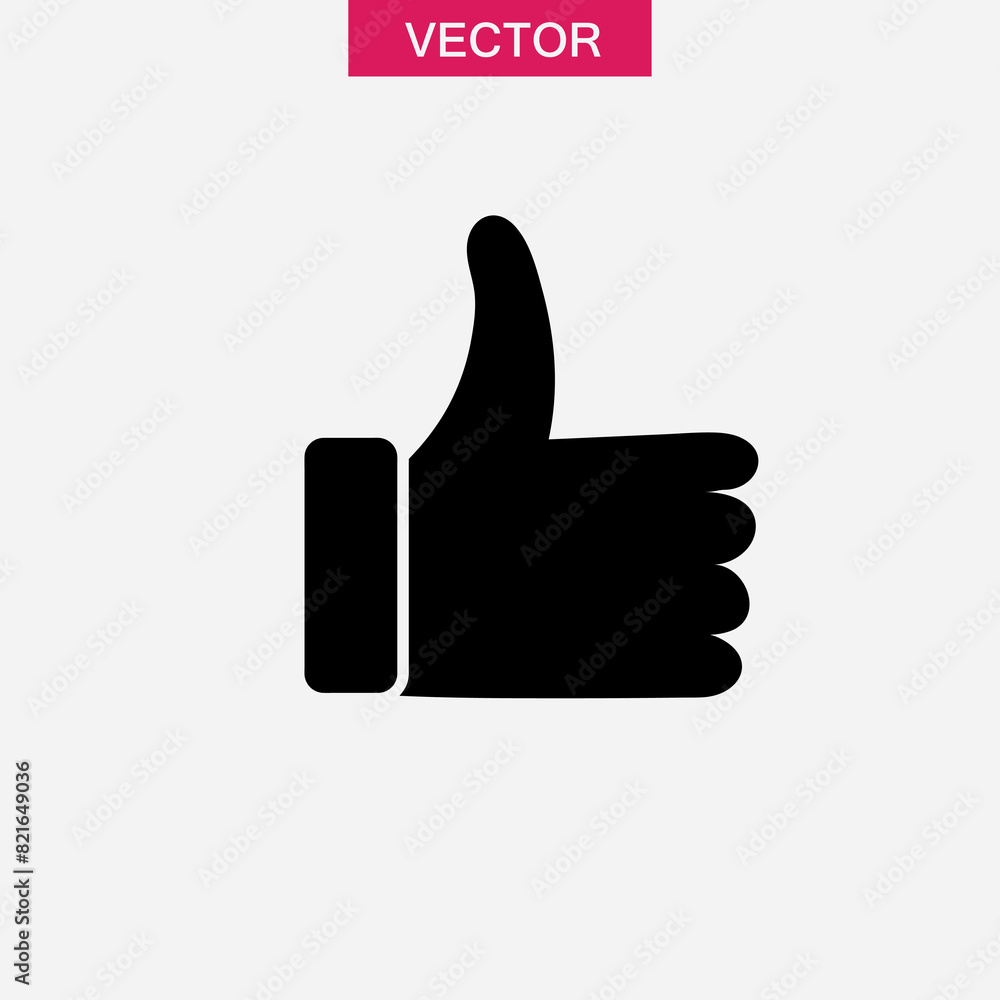 thumbs up vector flat black icon. simple illustration for web and app on white background..eps thumbs up vector flat black icon. simple illustration for web and app on white background..eps