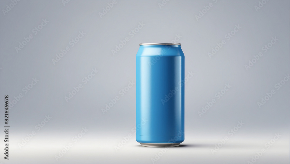 blue metal can for soft drinks isolated on white background blue metal can for soft drinks isolated on white background