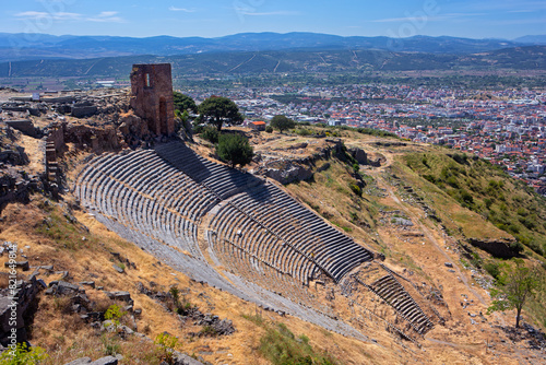 Pergamon Acropolis Theater in Bergama, Turkey; UNESCO World Heritage Site