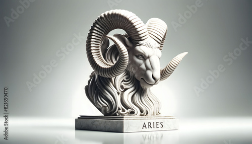 Obraz na płótnie Aries statue generative ai