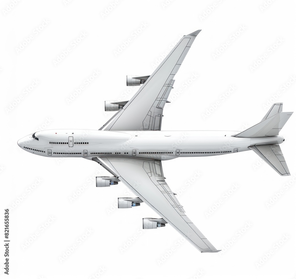 A white airplane is flying in the sky A white airplane is flying in the sky
