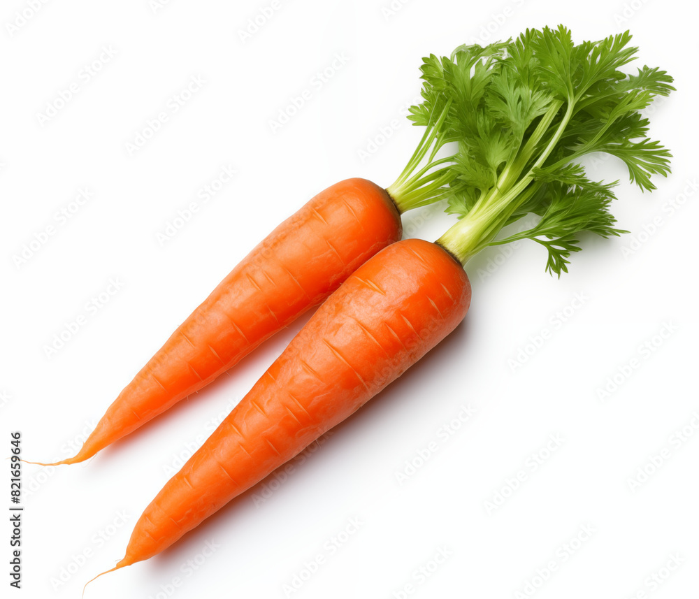 Fresh carrot on white background Fresh carrot on white background