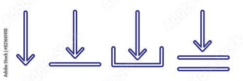 Download icon set. Software download icon . Web icon set. Vector illustration and symbol for website. 11:11