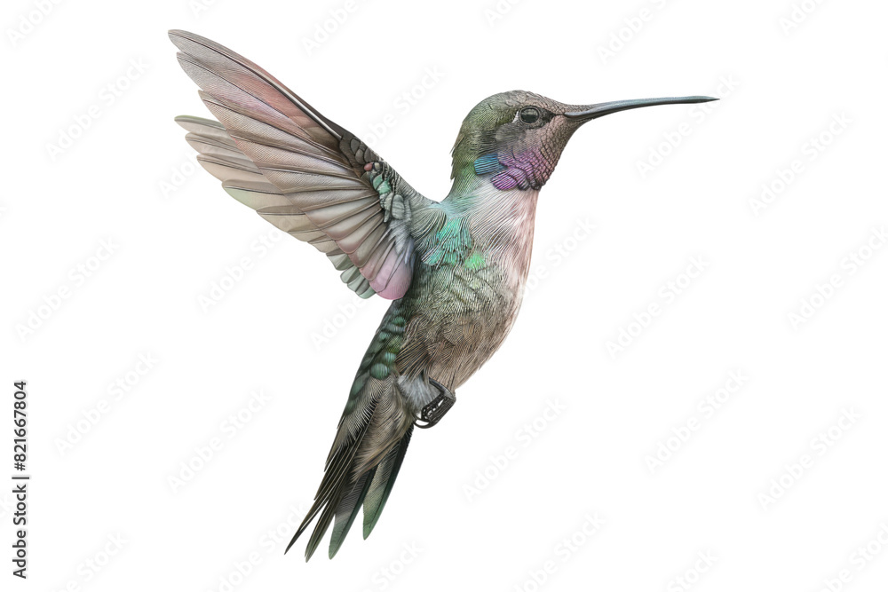 Elegant hummingbird isolated on transparent background Elegant hummingbird isolated on transparent background
