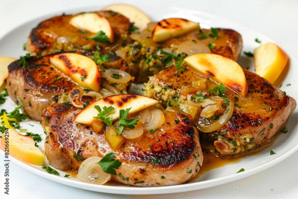 Scrumptious Stuffed Pork Chops with Orange-Pineapple Gravy and Fresh Herbs Scrumptious Stuffed Pork Chops with Orange-Pineapple Gravy and Fresh Herbs