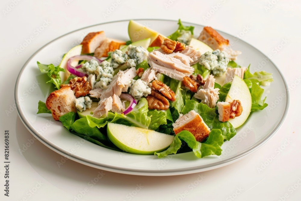 Elegant Apple Turkey Salad with Bleu Cheese and Roasted Walnuts Elegant Apple Turkey Salad with Bleu Cheese and Roasted Walnuts