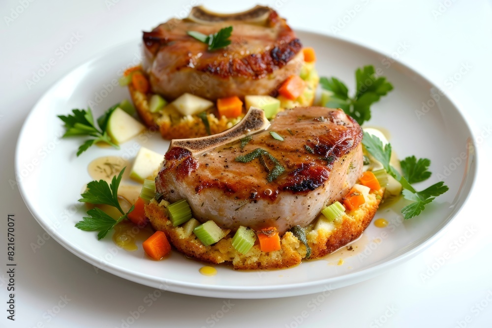 Vibrant Apple Sage Pork Chops for Two Vibrant Apple Sage Pork Chops for Two
