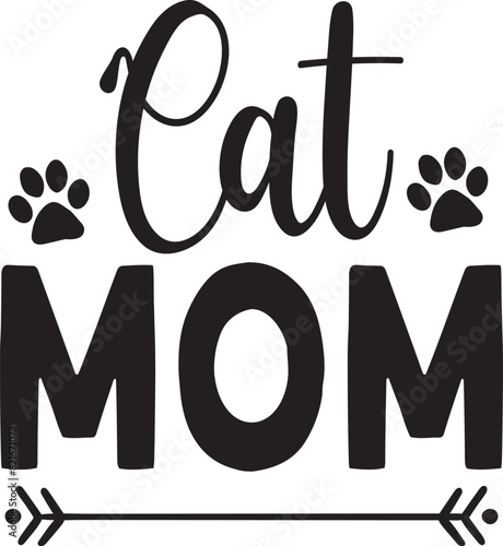 cat mom t shirt design bundle