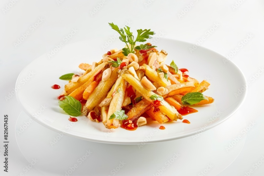 Thai Glazed Carrot Fries with a Tantalizing Mix of Sweet, Tangy, and Spicy Notes Thai Glazed Carrot Fries with a Tantalizing Mix of Sweet, Tangy, and Spicy Notes