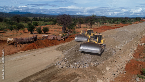 bulldozer on work