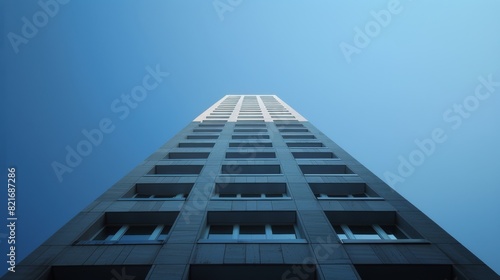 Towering Building With Numerous Windows