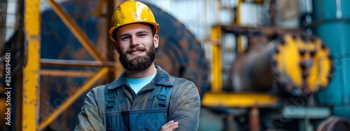 Portrait of Smiling Boilermaker Working in Industrial Setting