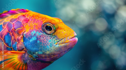 Close Up of a Fish With Blurry Background