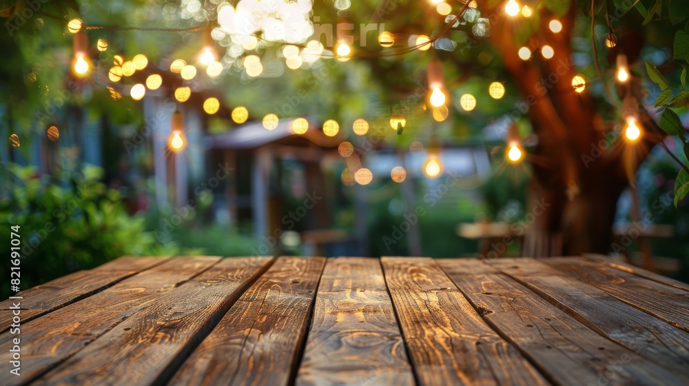 Wooden Table With Hanging Lights Wooden Table With Hanging Lights