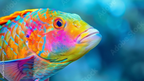Close Up of a Fish With Blurry Background