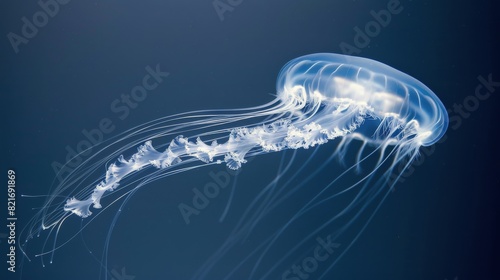 Close Up of a Jellyfish in Water