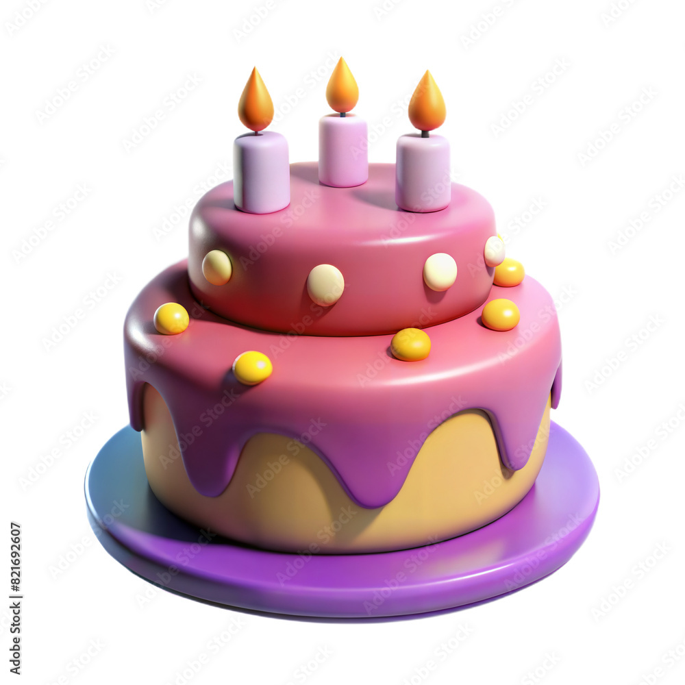 Cake 3D Icon Cake 3D Icon