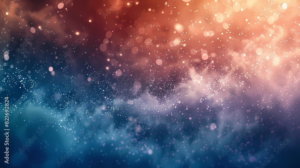 Fototapeta premium A breathtaking scene of a thunderstorm, with a defocused background of shimmering particles -