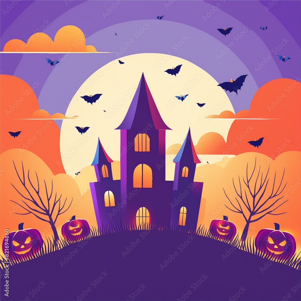 シームレスなハロウィーンの背景 シームレスなハロウィーンの背景