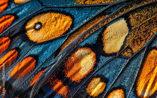 Amazing closeup of a butterfly wing