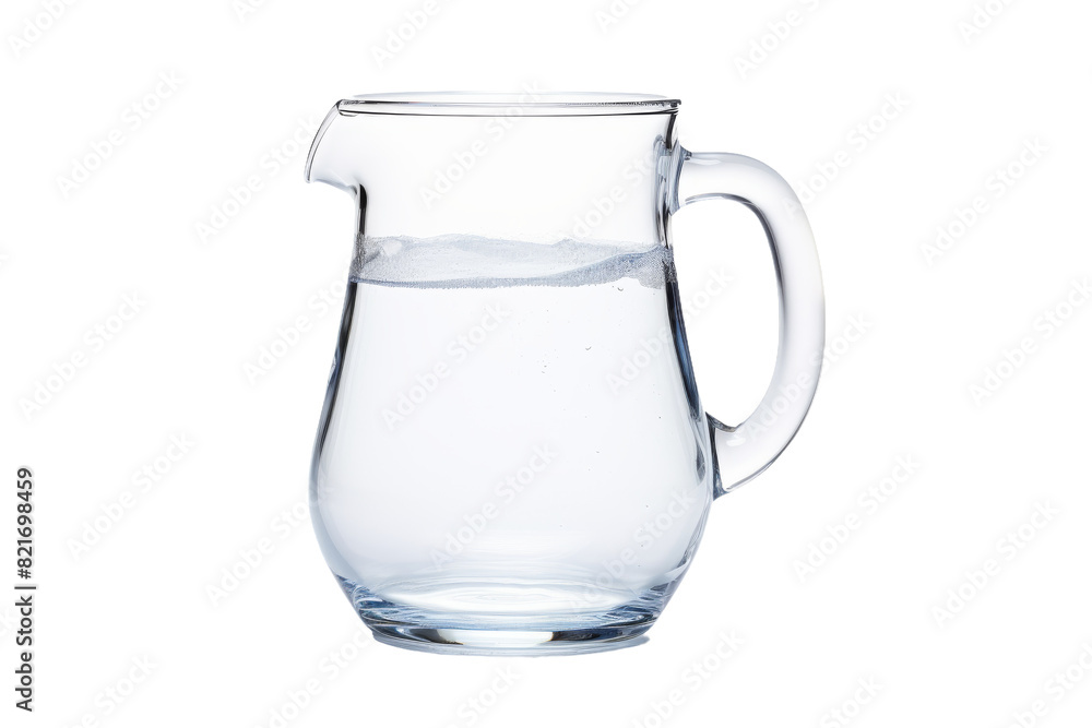 Frosted Glass Pitcher for Cold Drinks Isolated on Transparent Background Frosted Glass Pitcher for Cold Drinks Isolated on Transparent Background