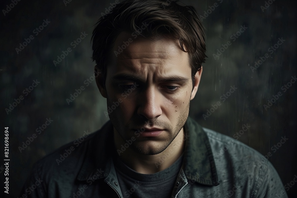 Fototapeta premium depression men 