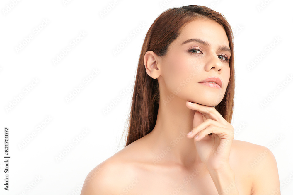 Beautiful young asian woman with clean fresh skin on white background, Face care, Facial treatment, Cosmetology, beauty and spa, Asian women portrait. Beautiful young asian woman with clean fresh skin on white background, Face care, Facial treatment, Cosmetology, beauty and spa, Asian women portrait.