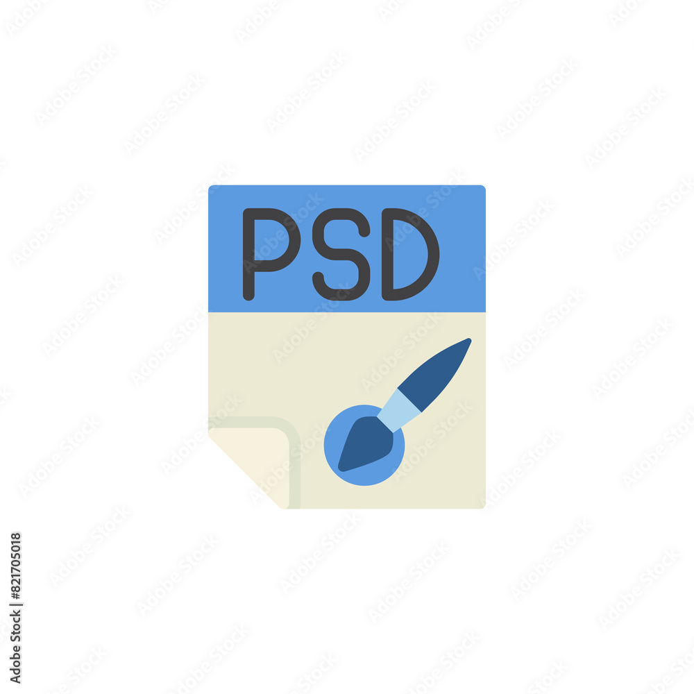 PSD file flat icon