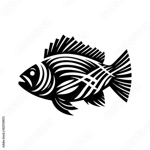 Elegant Haddock Silhouette - A Minimalist Tribute to Aquatic Life - minimallest haddock vector
