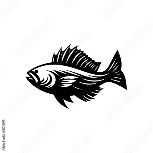 Celestial Haddock Silhouette - Heavenly Aura in Aquatic Design - minimallest haddock vector
