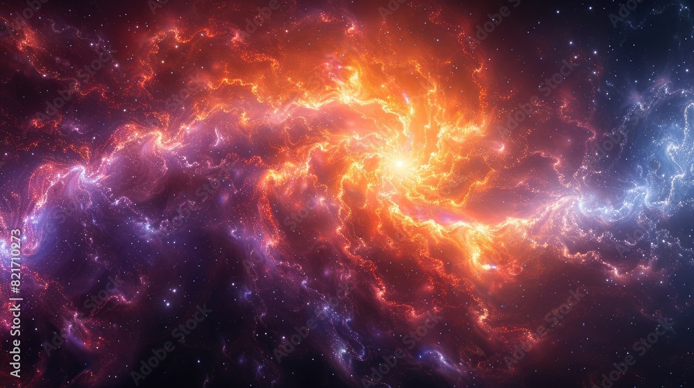 Galaxy, nebula, star forming region in deep space Galaxy, nebula, star forming region in deep space