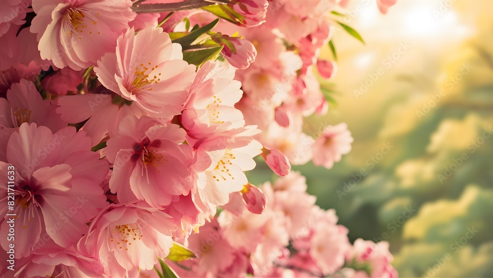 Immerse yourself in the ephemeral splendor of Yamazakura cherry blossoms as they bloom in all their resplendent beauty, adorning the surroundings with a tapestry of pink and white. Immerse yourself in the ephemeral splendor of Yamazakura cherry blossoms as they bloom in all their resplendent beauty, adorning the surroundings with a tapestry of pink and white.