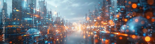Transform your vision with a tilted angle view of the future - showcase the next step in human evolution through a dynamic and thought-provoking design
