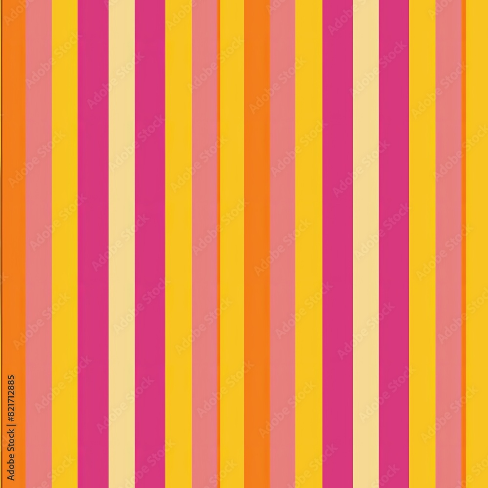 Seamless pattern of vertical stripes in shades of pink, orange, and yellow, creating a warm and sunny wrapping paper design, Generative AI Seamless pattern of vertical stripes in shades of pink, orange, and yellow, creating a warm and sunny wrapping paper design, Generative AI